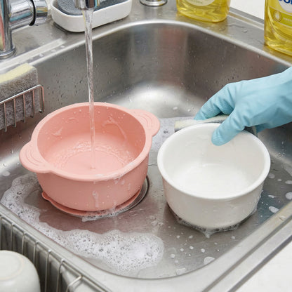 Ceramic Toddler Bowl with Suction Base