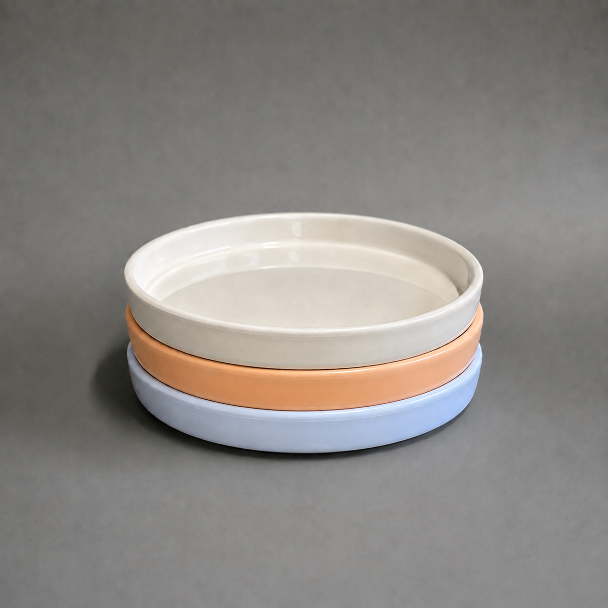 Ceramic Undivided Kid's Plate with Suction Base