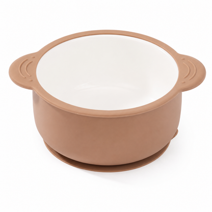 Ceramic Kid's Bowl with Suction Base