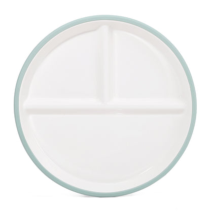 Ceramic Divided Toddler Plate with Suction Base