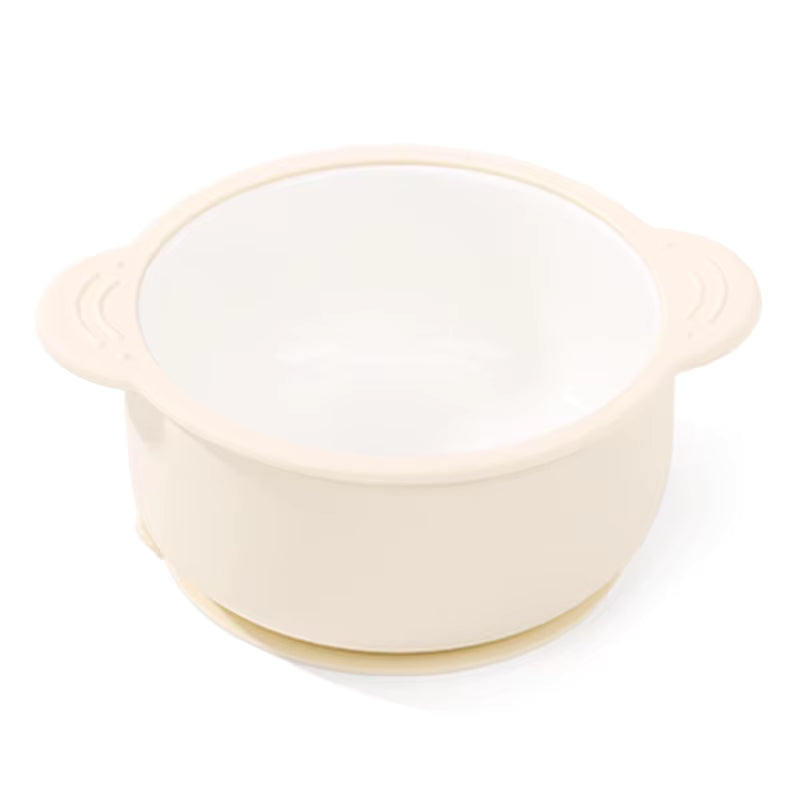 Ceramic Kid's Bowl with Suction Base