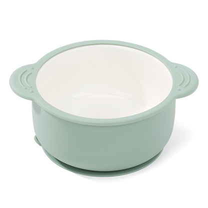 Ceramic Toddler Bowl with Suction Base