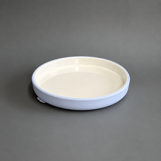 Ceramic Undivided Kid's Plate with Suction Base